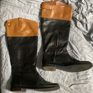 Knee-high Ralph Lauren real leather riding boots